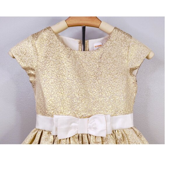 Gymboree Holiday Festive Golden Dress Size 8 - Picture 3 of 15